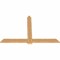 Ekena Millwork Eugene Smooth Timber Gable Bracket, Western Red Cedar, 72"W x 48"H x 1 1/2"D x 5 1/2"F, 16/12 Pitch GBW072X48X0206EUG00SWR - alternate 5